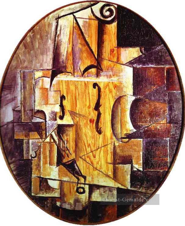 Violine 1912 kubistisch Ölgemälde